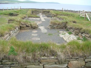 Viking Age site, Quoygrew, Orkney Islands, Scotland.