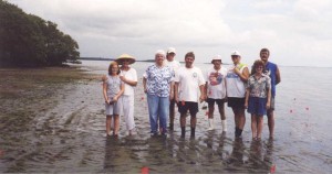 Dr. Bill Arnold (middle) and volunteers, SW Florida project